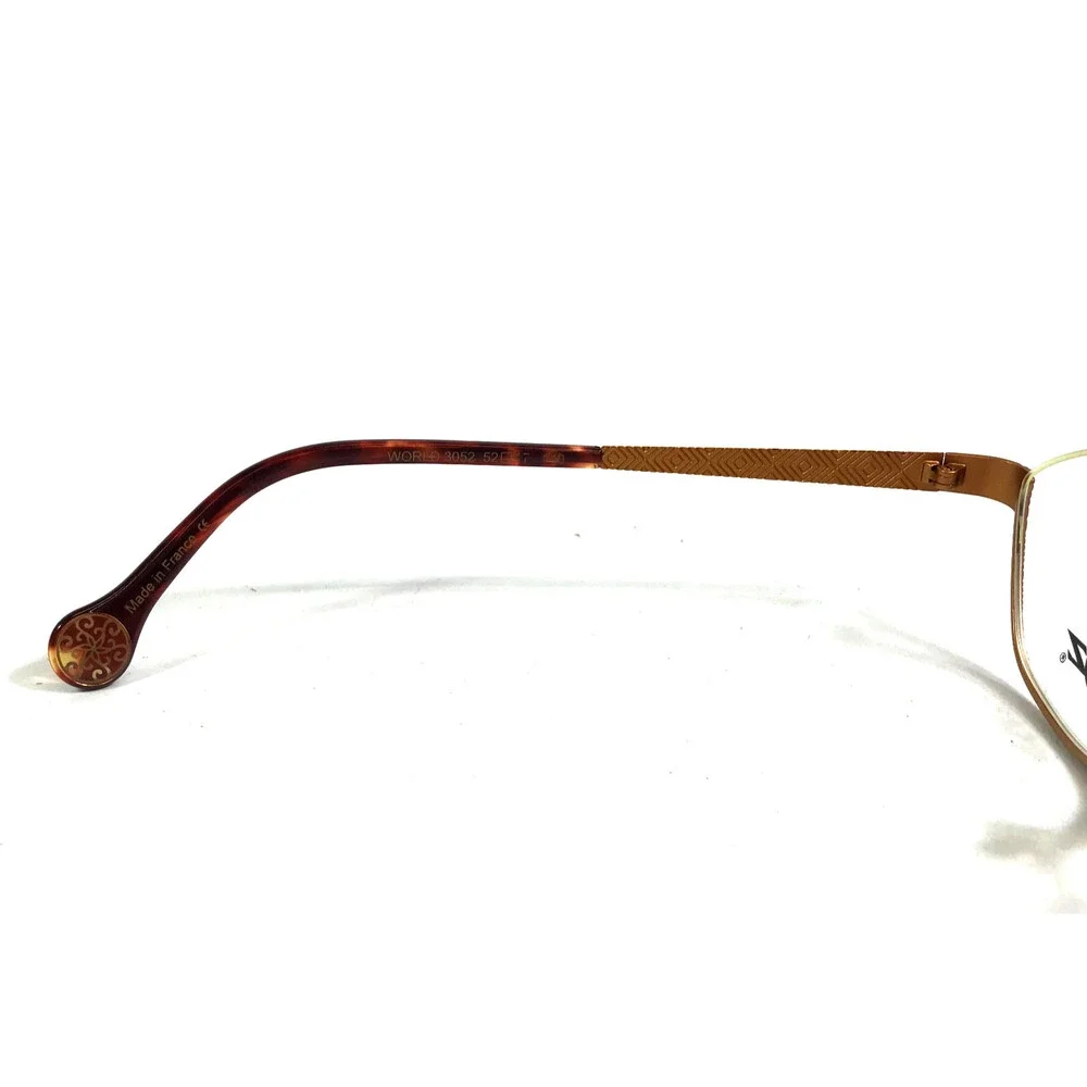 BOZ Eyeglasses Frames WORLD 3052 Red Orange Cat Eye Half Rim 52-17-140